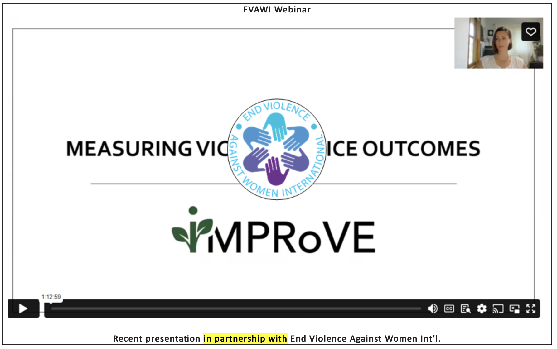 Recording: Overview webinar for EVAWI